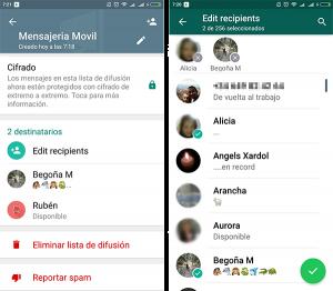 imagen WhatsApp Listas de Difusión