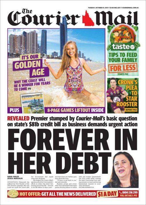 Courier Mail ( Tuesday, October, 31 2017)