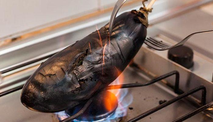 crema de berenjena ahumada