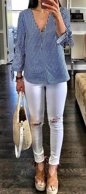 Looks con jeans blancos