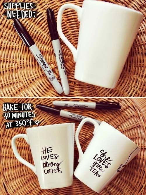 regalo personalizado para navidad: taza con mensaje original (manualidad fácil)