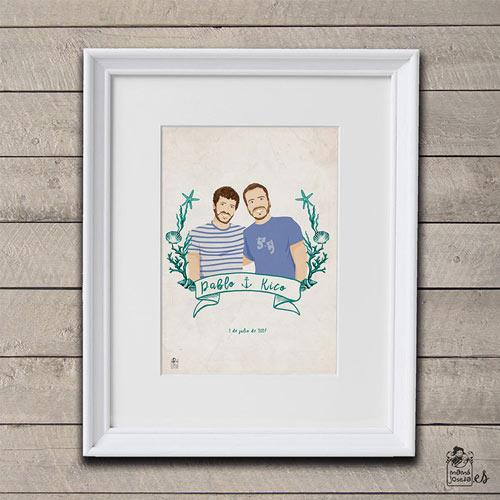 regalo-retrato-personalizado-realista-retrato-navidad