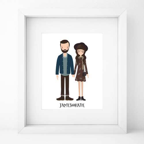 regalo-personalizado-navidad-cuadro-ilustracion-personalizada
