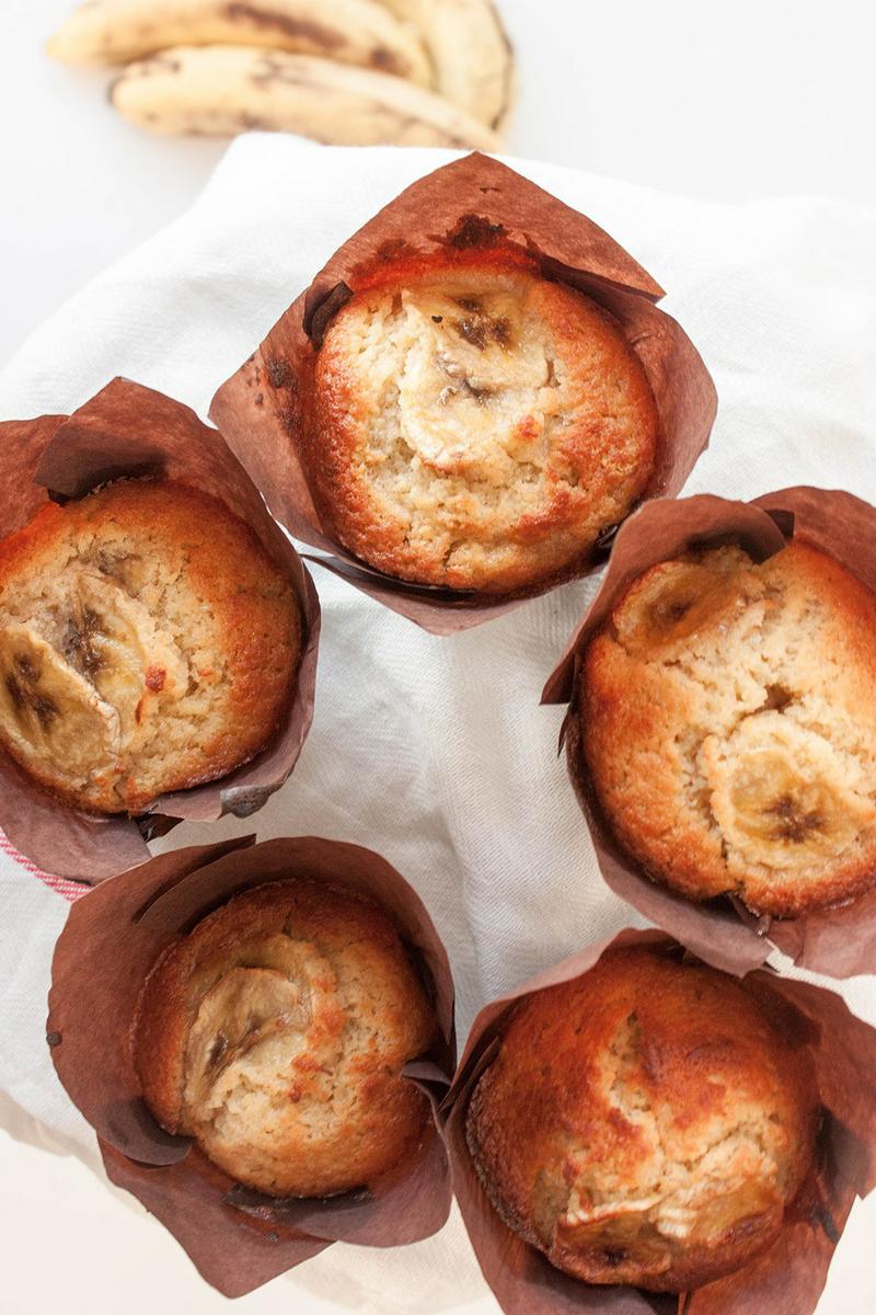 Receta magdalenas platano