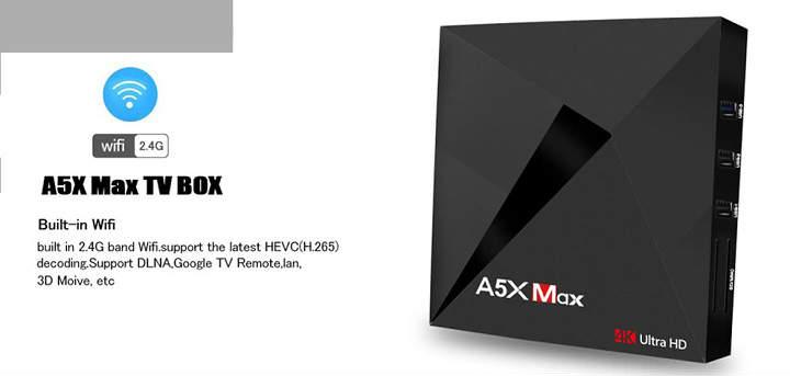 A5X Max Android TV Box con 4GB RAM 03