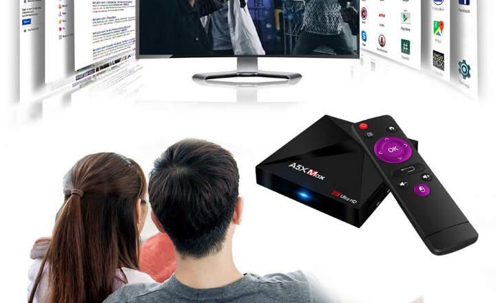 A5X Max Android TV Box con 4GB RAM