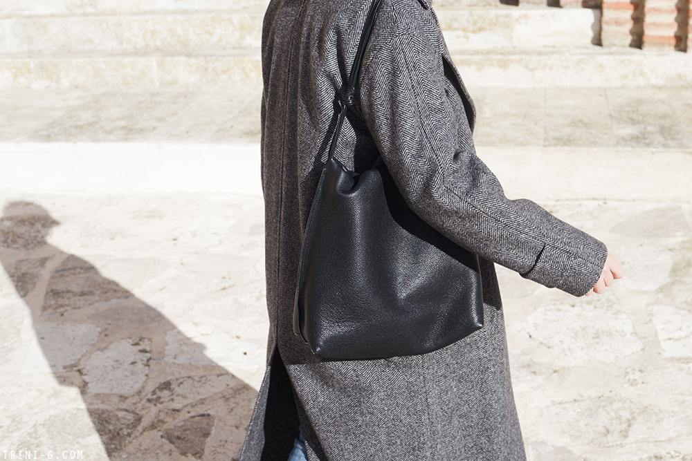 Trini |Max Mara coat Balenciaga turtleneck Celine Bam Bam boots