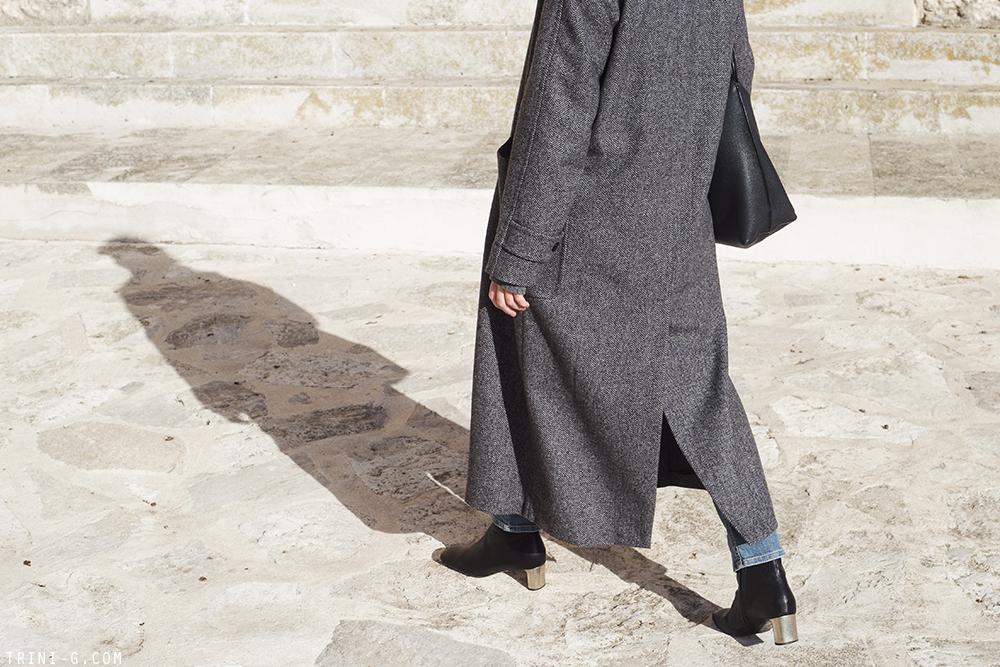 Trini |Max Mara coat Balenciaga turtleneck Celine Bam Bam boots