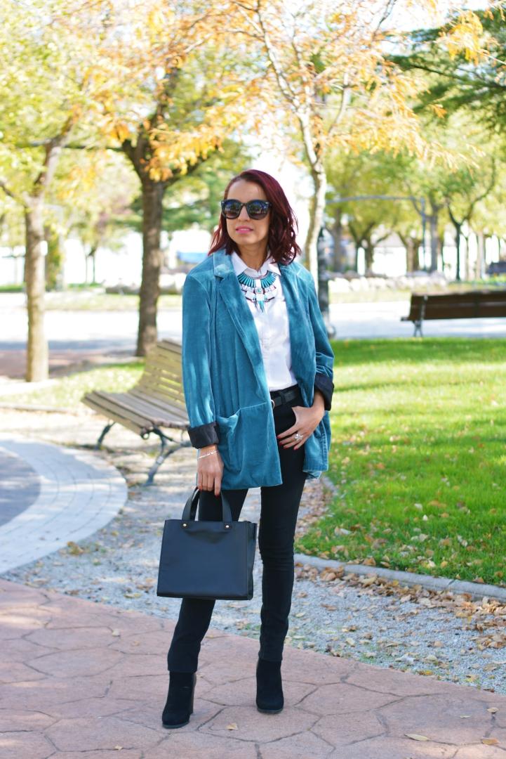 Outfit de otoño con blazer