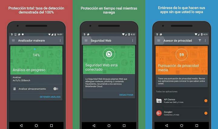 mejores antivirus para Android proteccion contra apps maliciosas malware spyware ransomware y proteccion web
