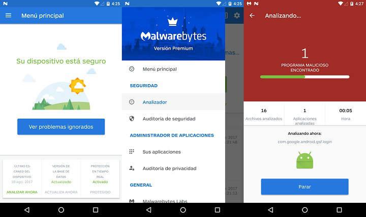 mejores antivirus para Android proteccion contra apps maliciosas malware spyware ransomware y proteccion web