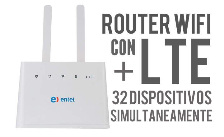 Router LTE para Eltel Claro Orange Movistar liberado con 2 antenas conexion LTE y 32 dispositivos WiFi simultaneamente