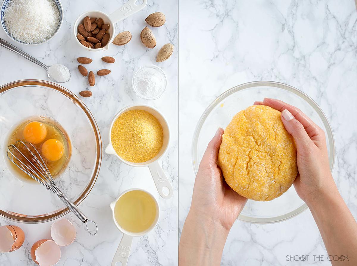 galletas de coco y semola receta