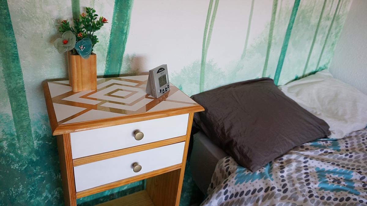 5 mesilla tablero pintado