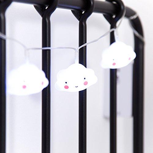 A Little Lovely Company LTST045 - Cadena de luces con forma de nubes