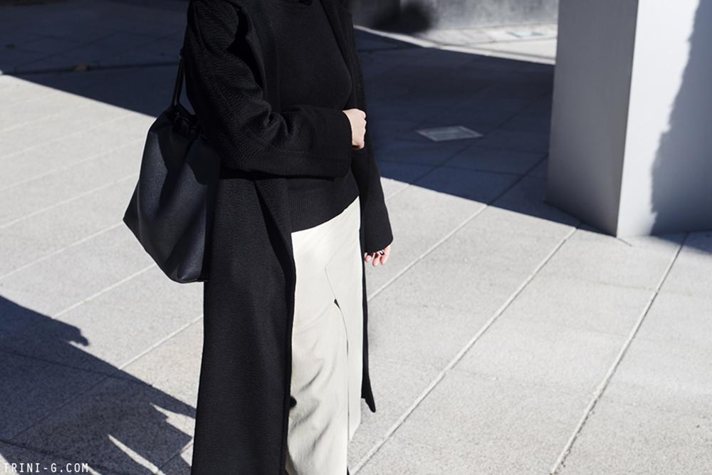 Trini | Acne Studios skirt Prada boots