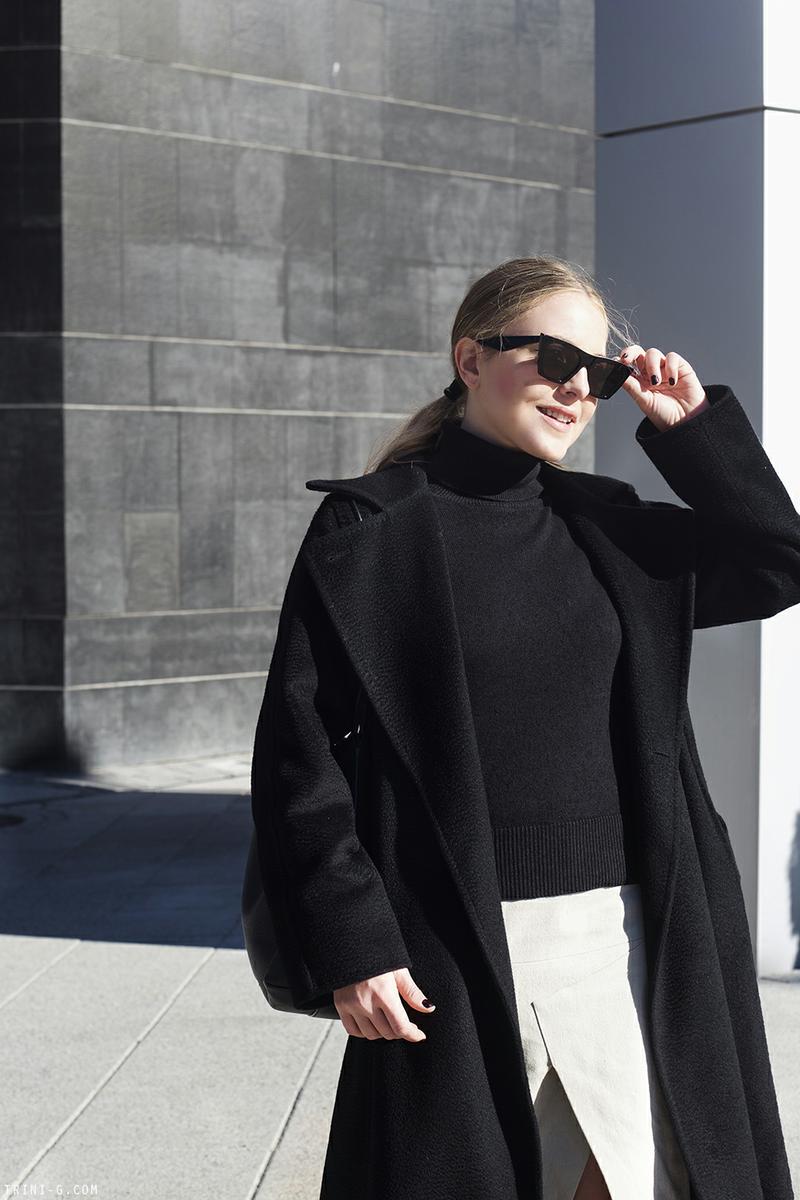 Trini | Acne Studios skirt Prada boots