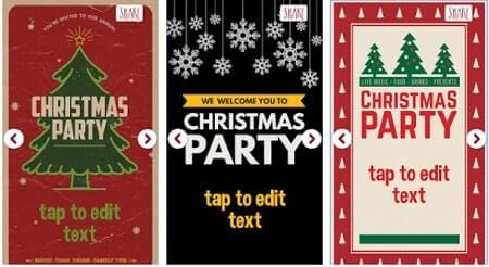 aplicación invitaciones de navidad