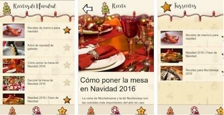 aplicación recetas navidad