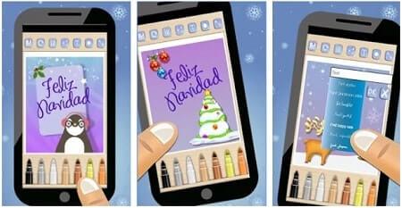 aplicación tarjetas para navidad