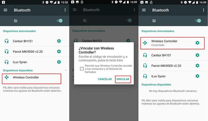 Cómo configurar el mando gamepad o controller del Dual Shock dAndroid en Android TV Box Smartphone o tablet mediante Bluetooth tutorial paso a paso