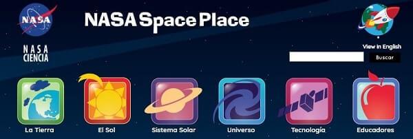 nasa space sitio web educativo