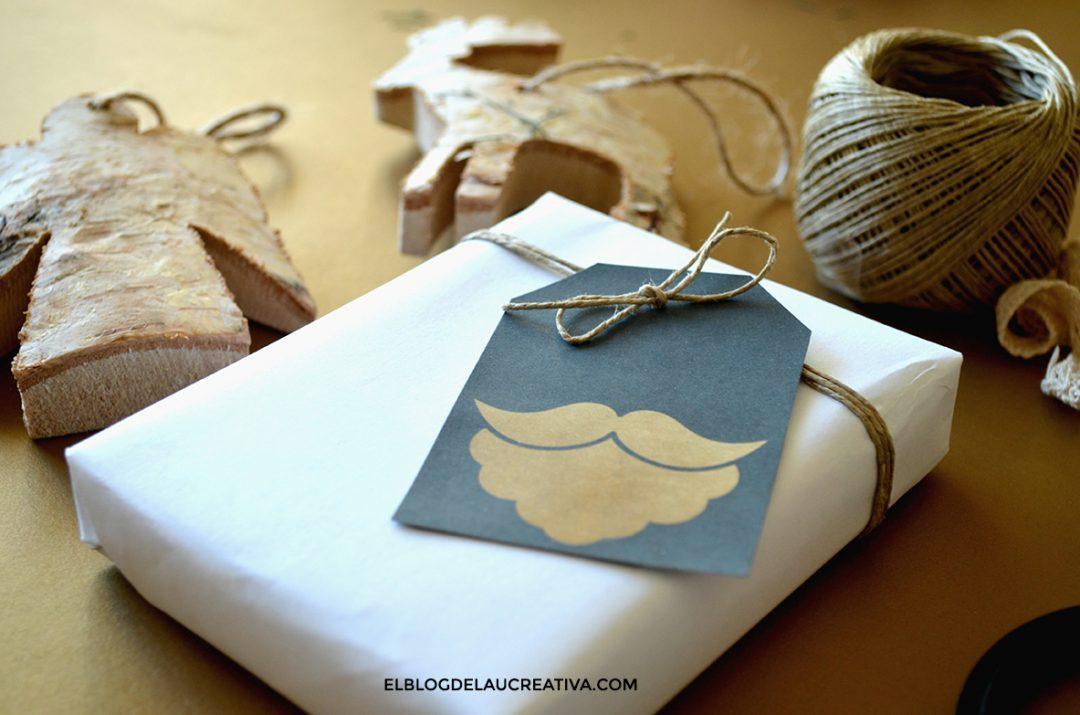 imprimible-etiqueta-navidad-gratis-dorado--papanoel-ElBlogdeLaucreativa