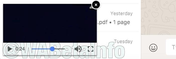 imagen whatsapp web modo picture-in-picture (PiP)