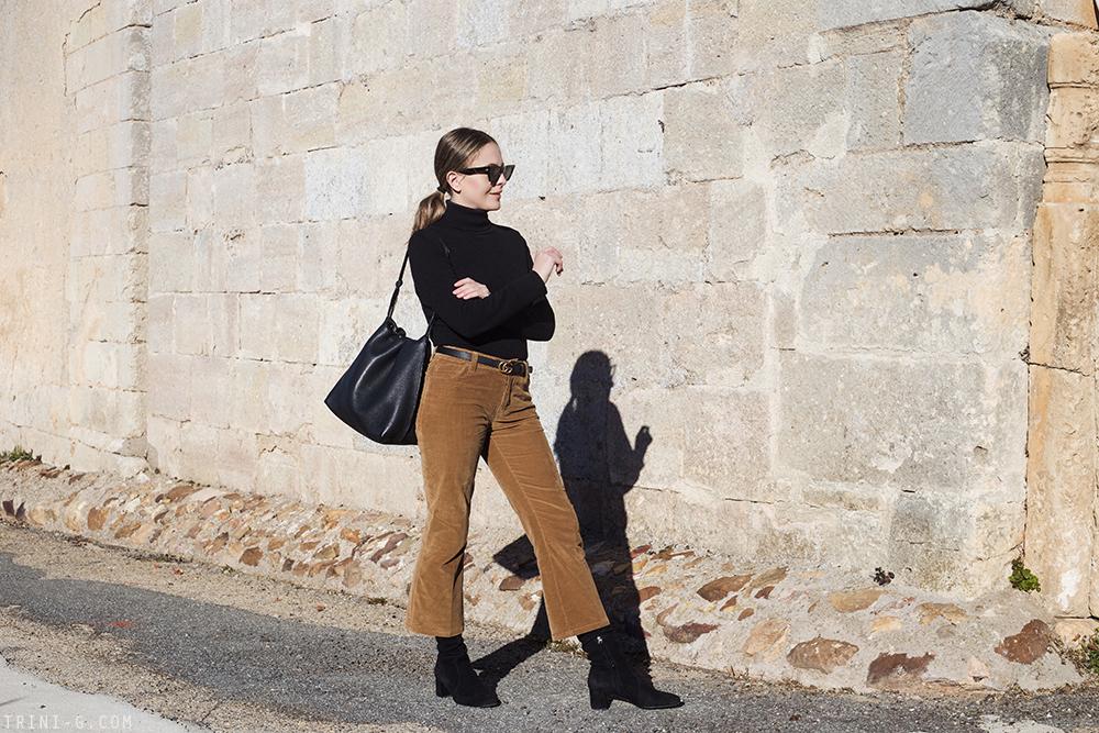 Trini |Prada corduroy pants Prada boots
