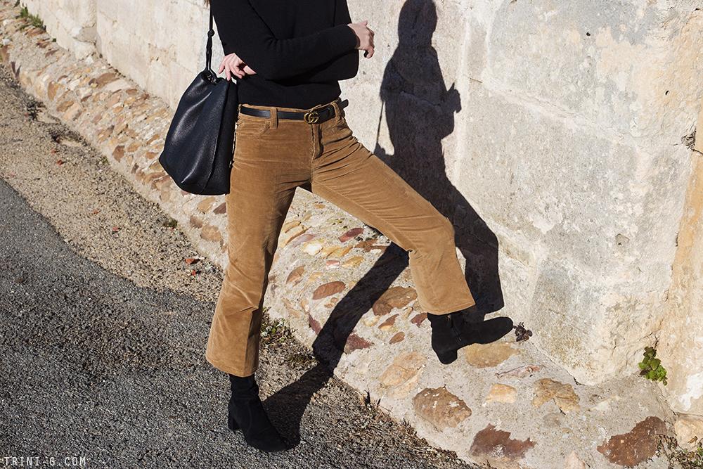 Trini |Prada corduroy pants Prada boots
