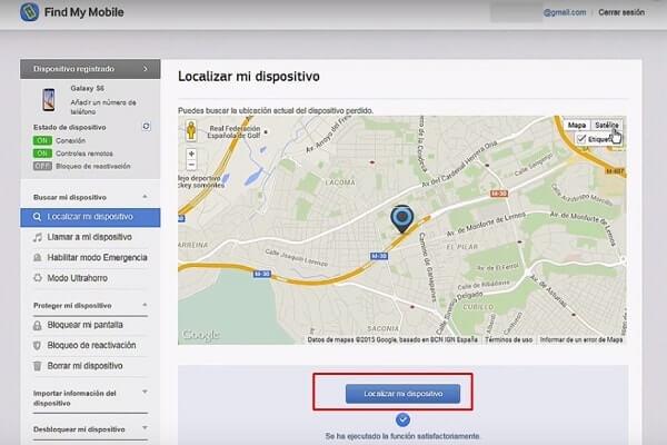 localizar mi dispositivo samsung android