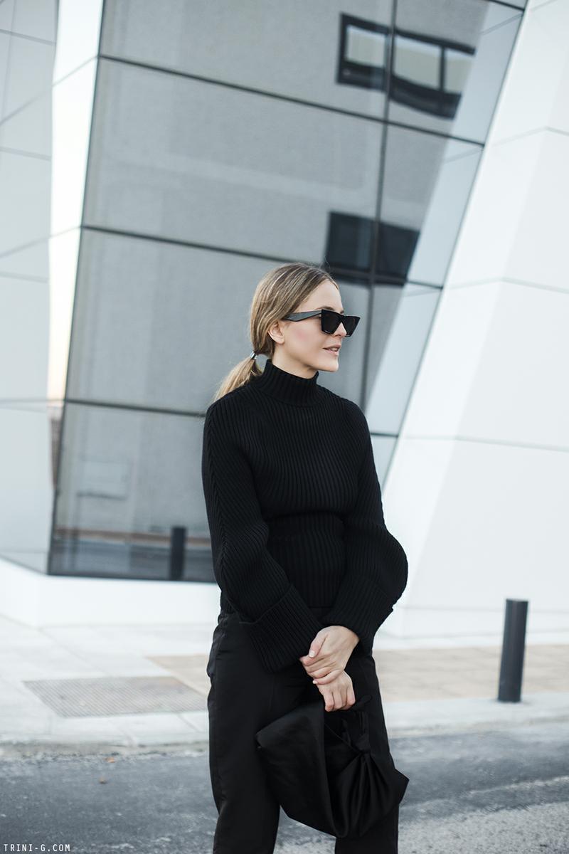 Trini | Jacquemus sweater Céline ballerina heels
