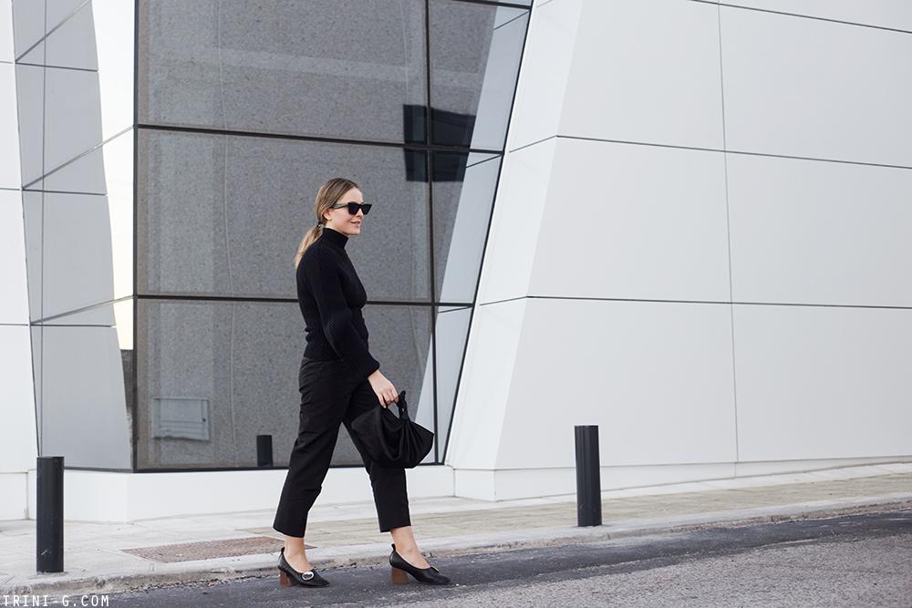 Trini | Jacquemus sweater Céline ballerina heels