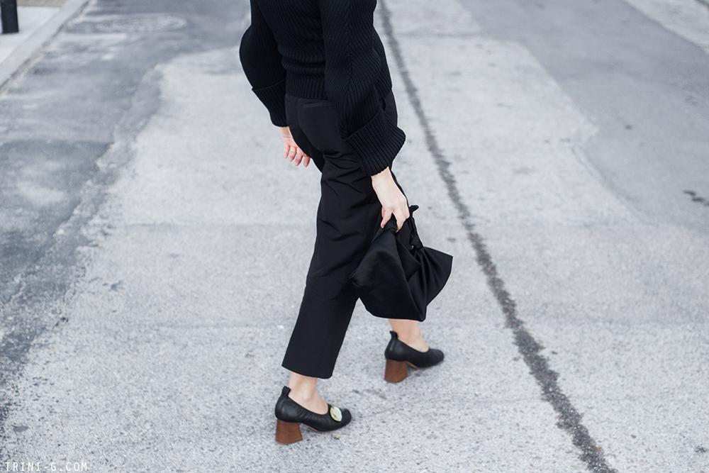Trini | Jacquemus sweater Céline ballerina heels