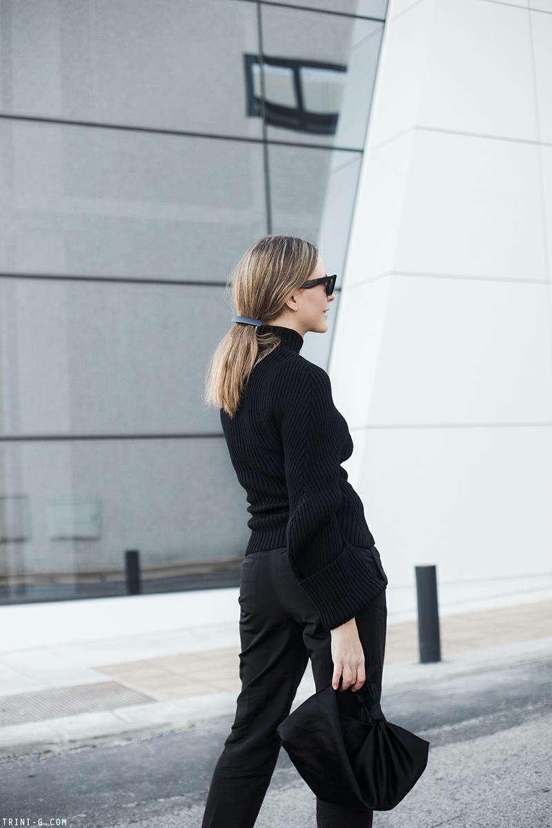 Trini | Jacquemus sweater Céline ballerina heels