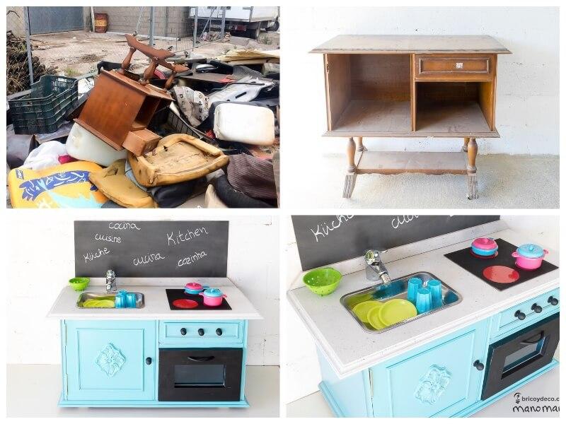juguetes diy: cocina con mueble de derribo