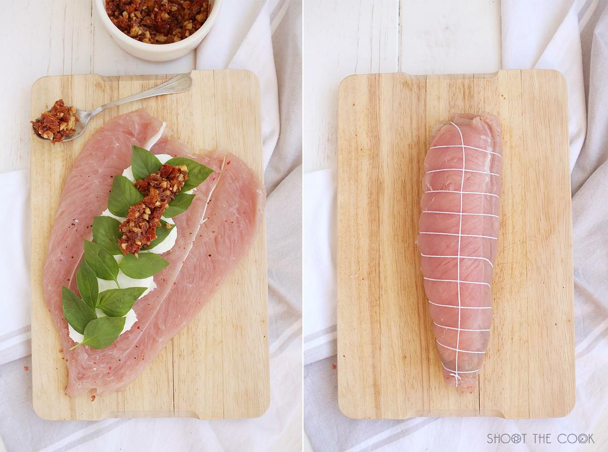 solomillo de pavo relleno