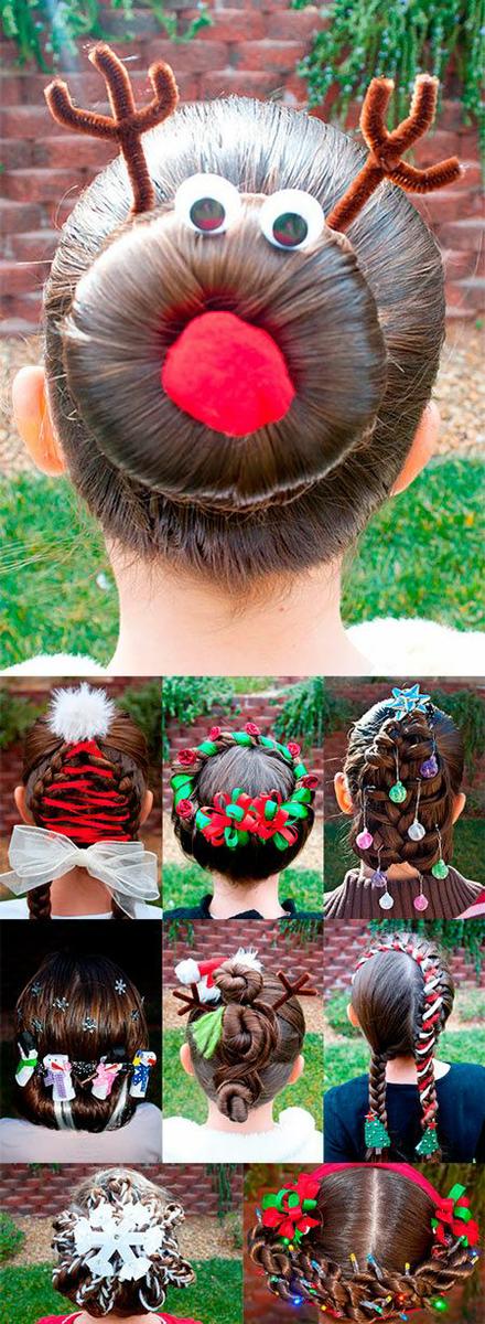peinados navideños originales para la navidad