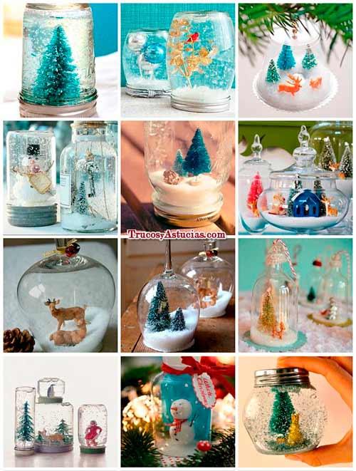 manualidades de bolas de nieve