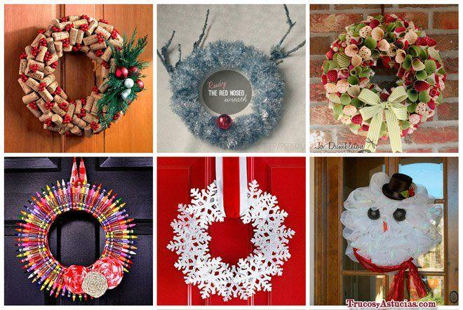 31 coronas de Navidad con instrucciones para hacerlas