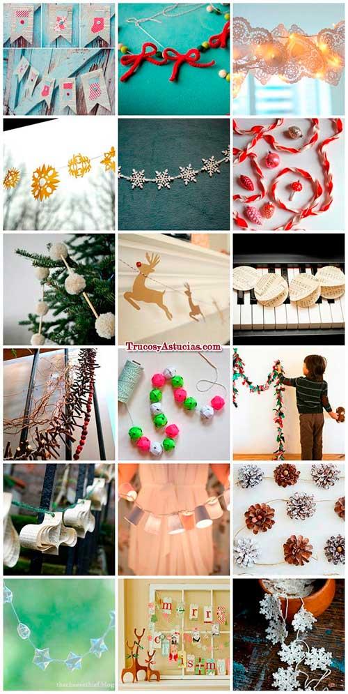guirnaldas navideñas manualidades