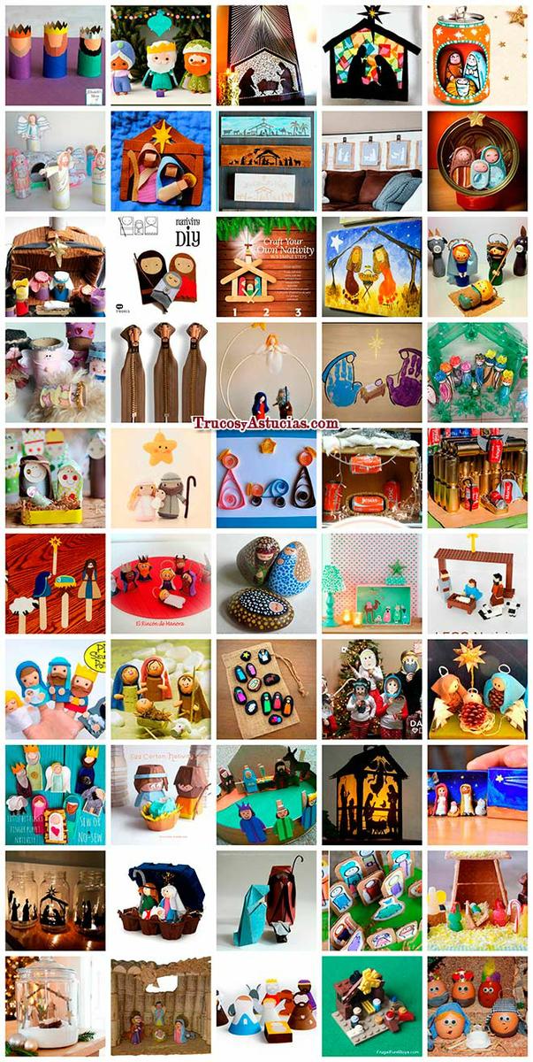 nacimientos navideños reciclados para decorar esta navidad con manualidades diy