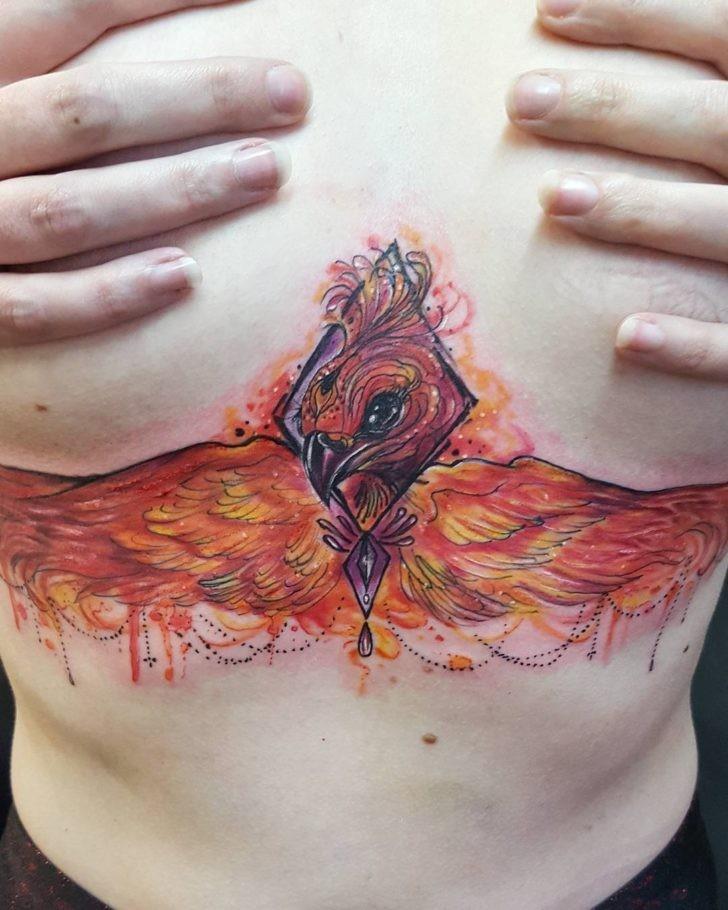 Tatuajes, Tatuadores y amantes de los tatuajes Tatuajes under breast Partes cuerpo 