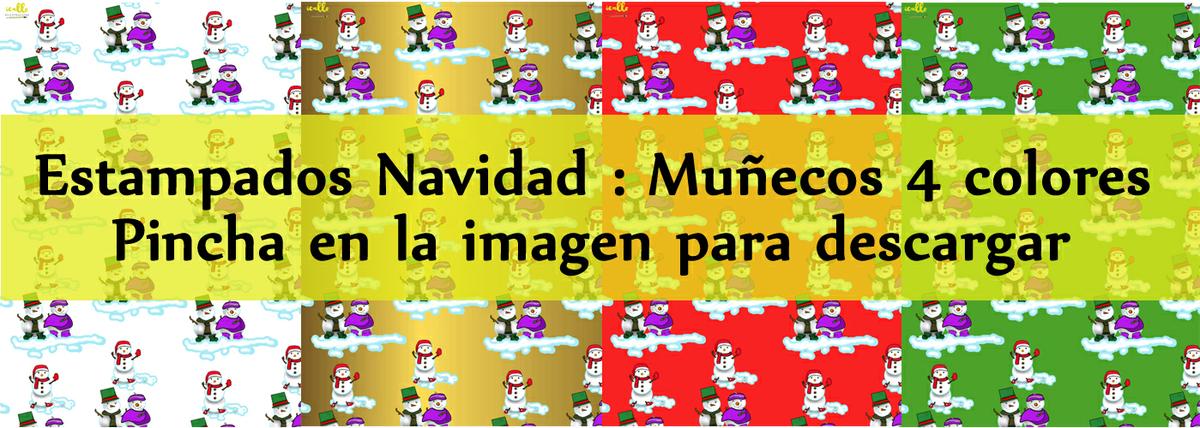 Estampados Navideños muñeco de nieve