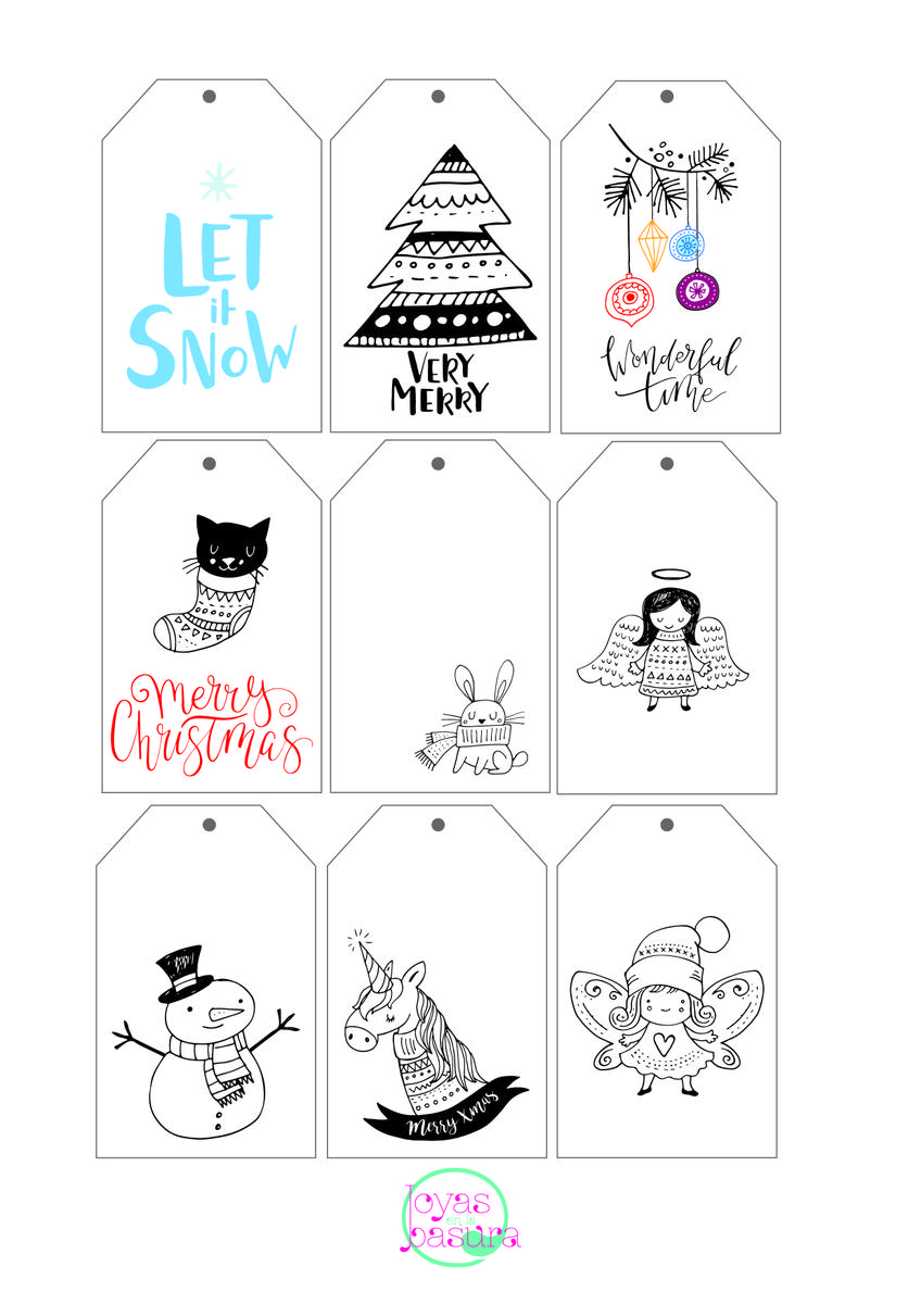 Tags Navideños