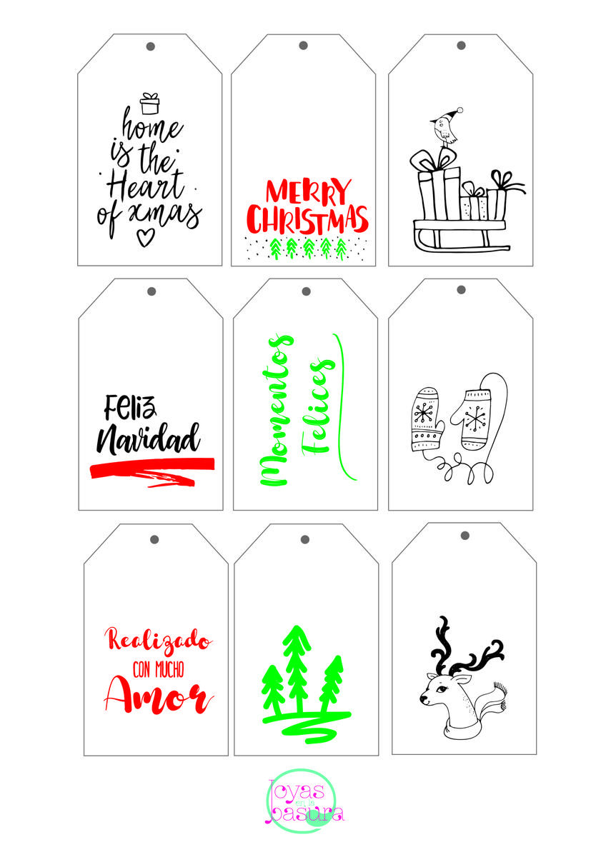 Tags Navideños