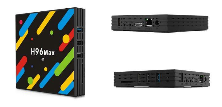 H96 MAX - H1 analisis reseña y opinión de esta TV Box con 4GB de RAM 32GB de almacenamiento interno CPU Rockchip RK3328 USB 3.0 Wifi 2.4G + 5G H.265 y HDR especificaciones y precio