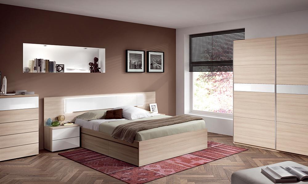Cama 150x190 cm con 4 cajones SAINT TROPEZ