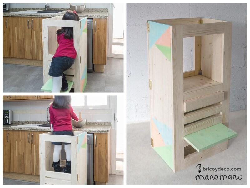 torre de aprendizaje Montessori para hacer tú mismo