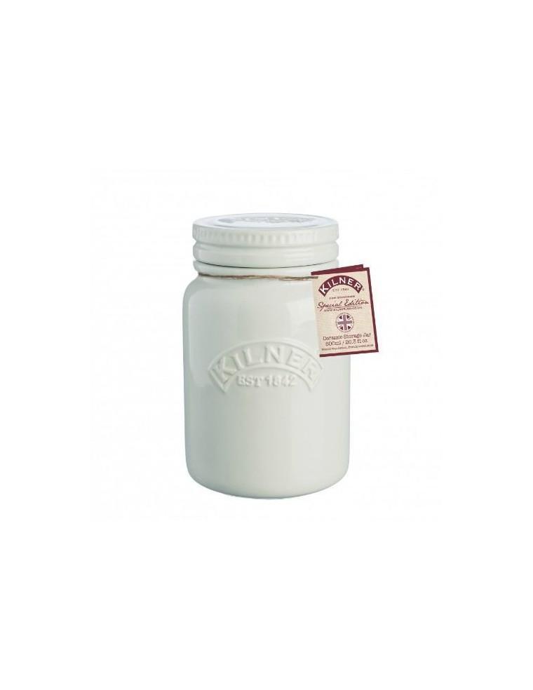 Tarro De Cerámica Gris Claro Kilner